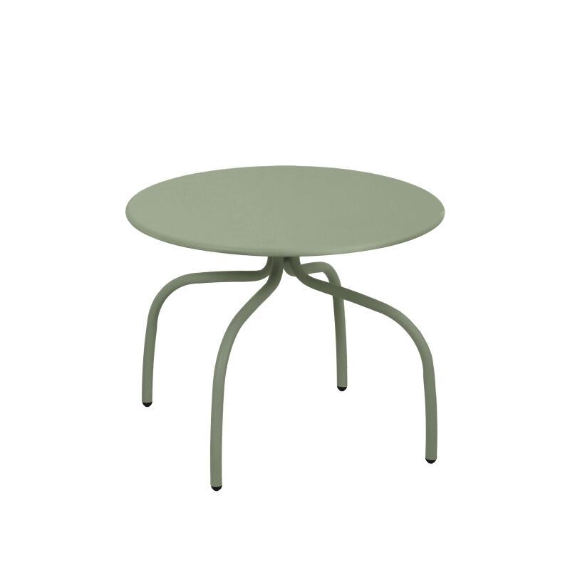 Tavolini piccoli impilabili da esterno rotondi in metallo Ø60x40 cm e Ø40x36 cm - Per 2 (4/6)