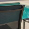Sedia da giardino in alluminio e textilene