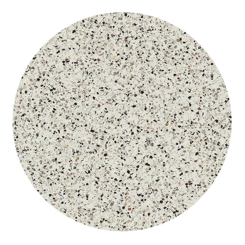 Tavolo da giardino bistrot rotondo reclinabile in alluminio nero e HPL per 4 persone Ø60 cm (4/8)