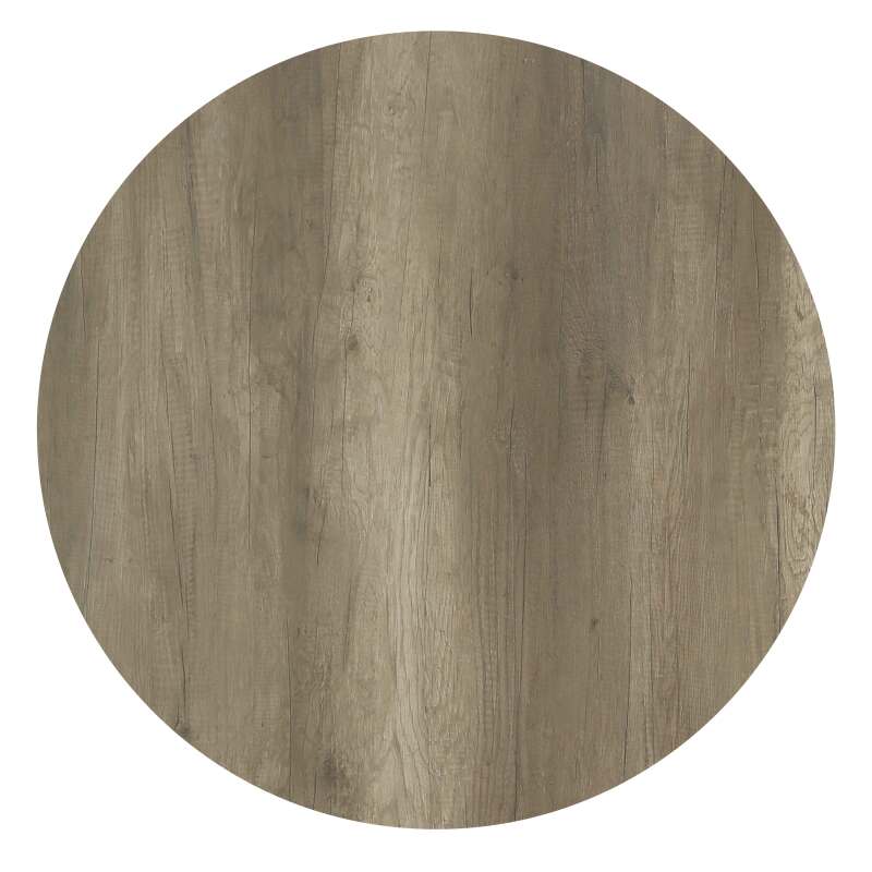 Tavolo da giardino bistrot rotondo reclinabile in alluminio nero e HPL per 4 persone Ø60 cm (4/8)