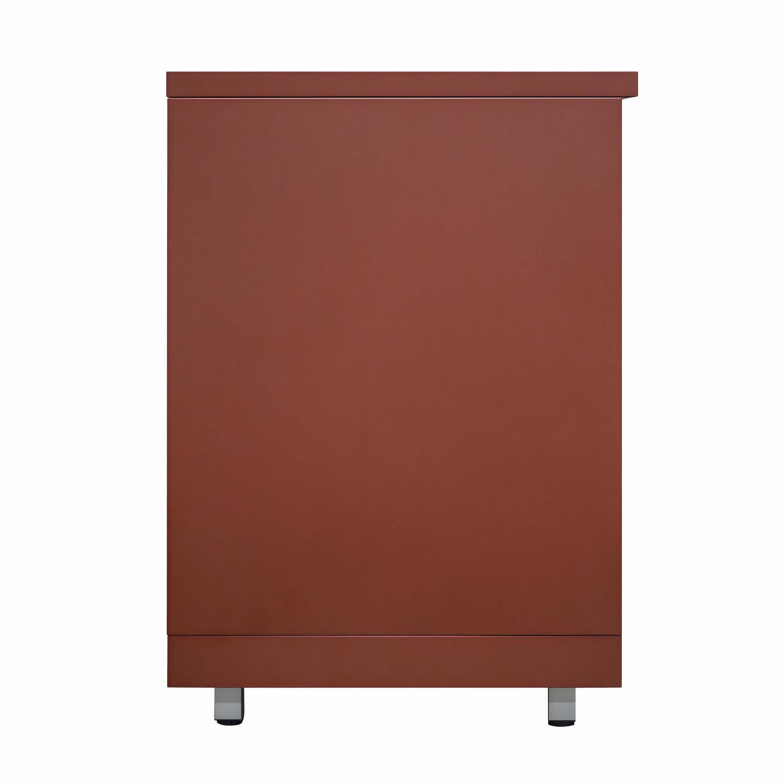 Modulo cucina da esterno con piano di lavoro e scaffale portaoggetti