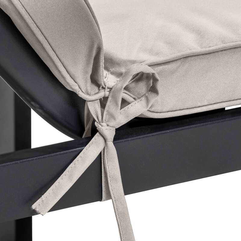 Set di 2 materassi per lettino prendisole in tinta unita (3/8)