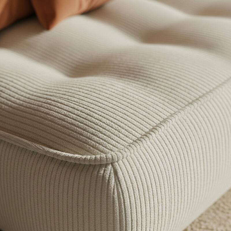 Divano modulare 3 posti in tessuto a coste (3/6)