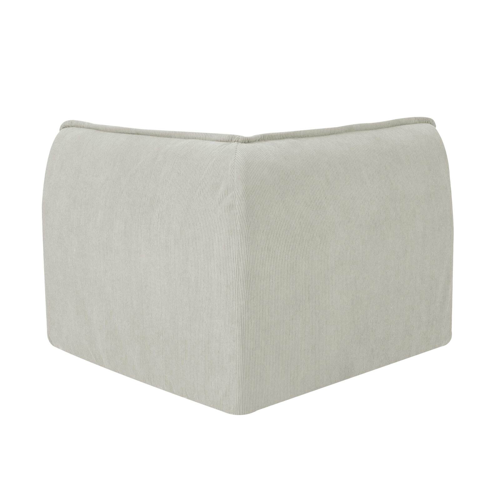 Poltrona angolare in tessuto per divano modulare