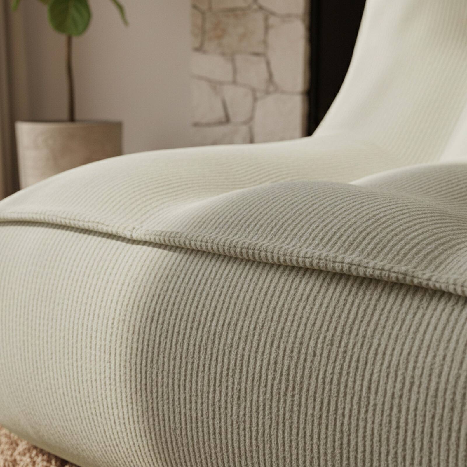 Poltrona in tessuto per divano modulare