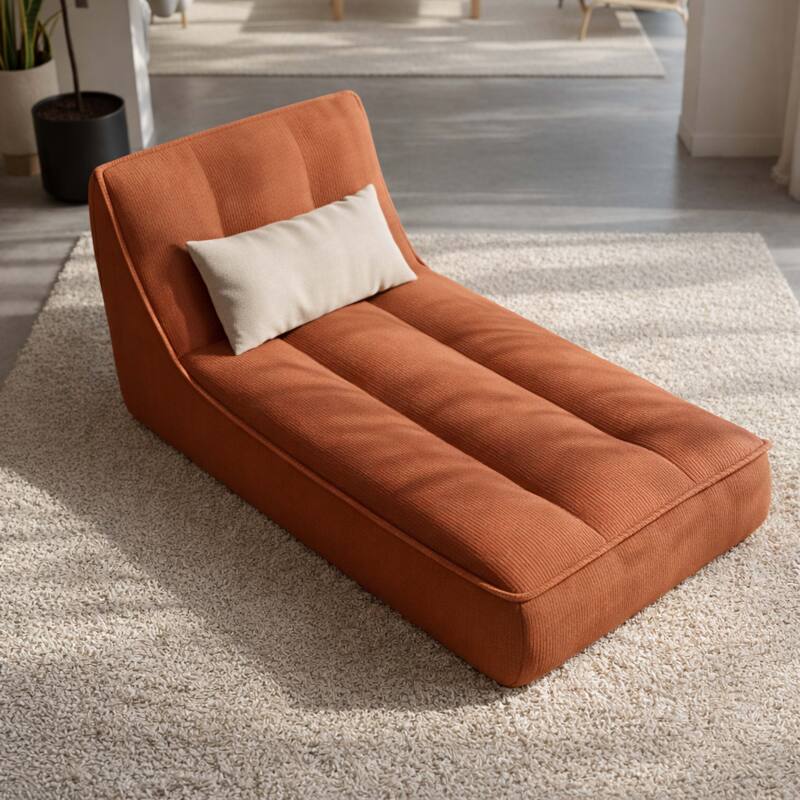 Chaise longue in tessuto per divano modulare (3/8)