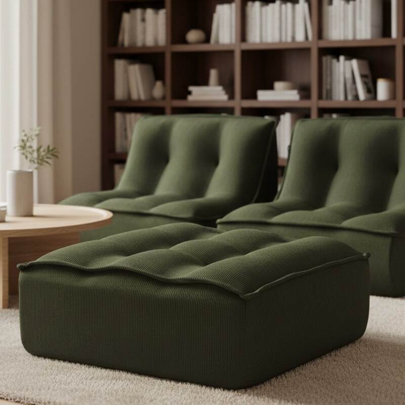 Pouf in tessuto (4/5)