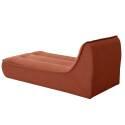 Chaise longue in tessuto per divano modulare