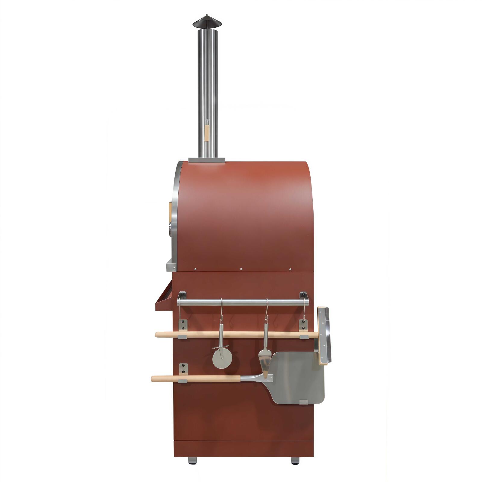 Modulo forno per pizza in acciaio per cucine da esterno