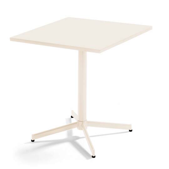 Tavolo da giardino quadrato con piano ribaltabile 70 x 70 x 72 cm