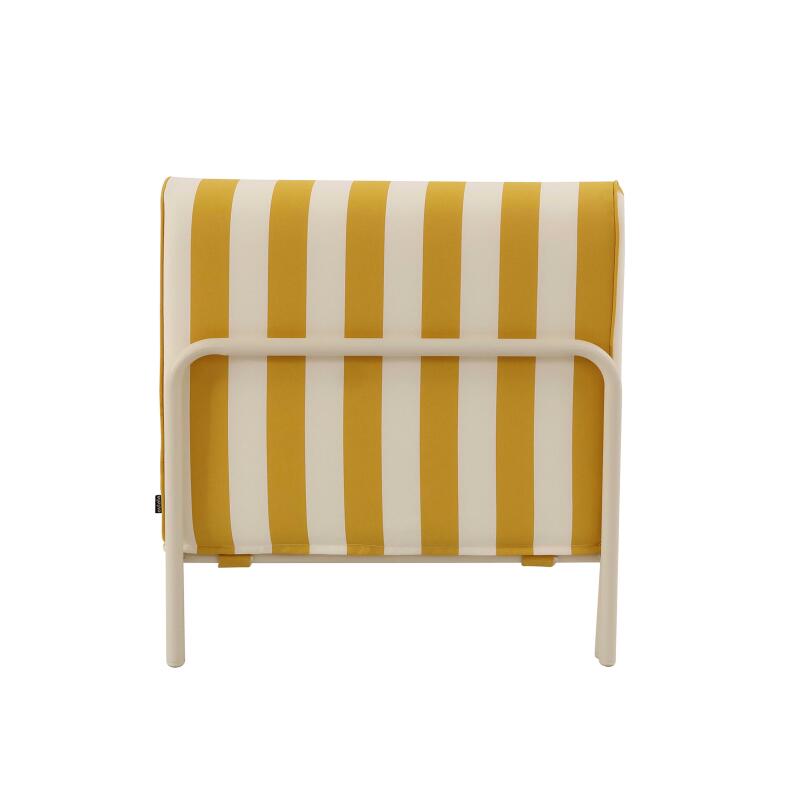 Poltrona a righe per divano modulare da esterno (4/5)