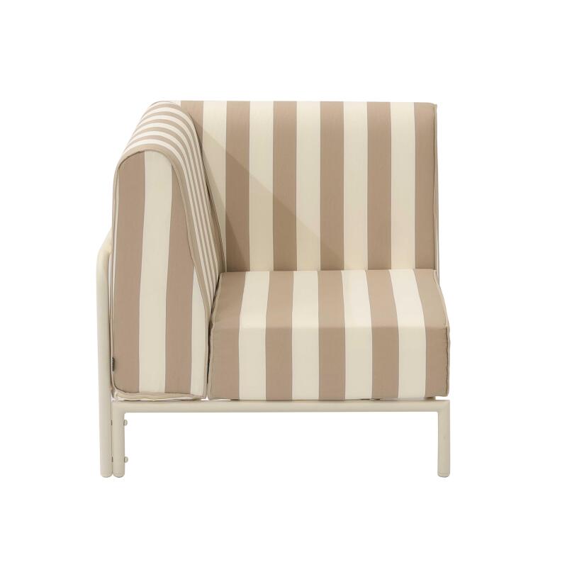Poltrona angolare a righe per divano modulare da esterno (5/7)