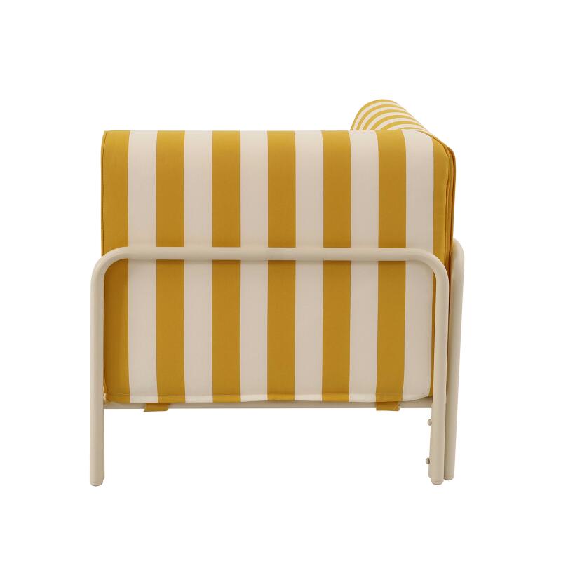 Poltrona angolare a righe per divano modulare da esterno (3/4)