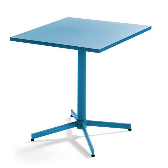 Tavolo da giardino quadrato con piano ribaltabile 70 x 70 x 72 cm