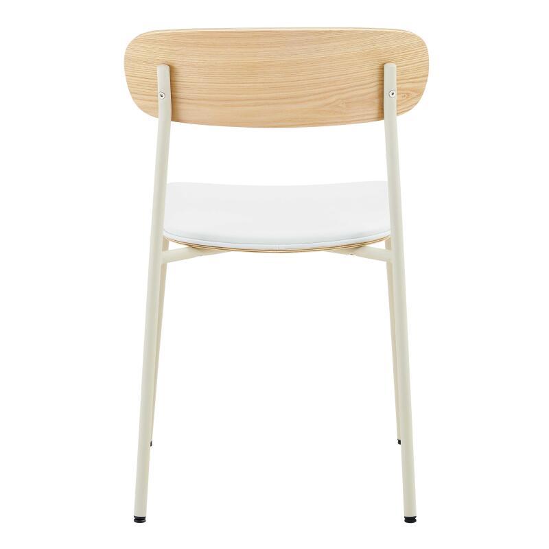 Sedie similpelle in legno e metallo - Set di 2 (6/7)