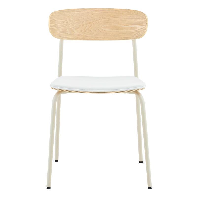 Sedie similpelle in legno e metallo - Set di 2 (4/7)