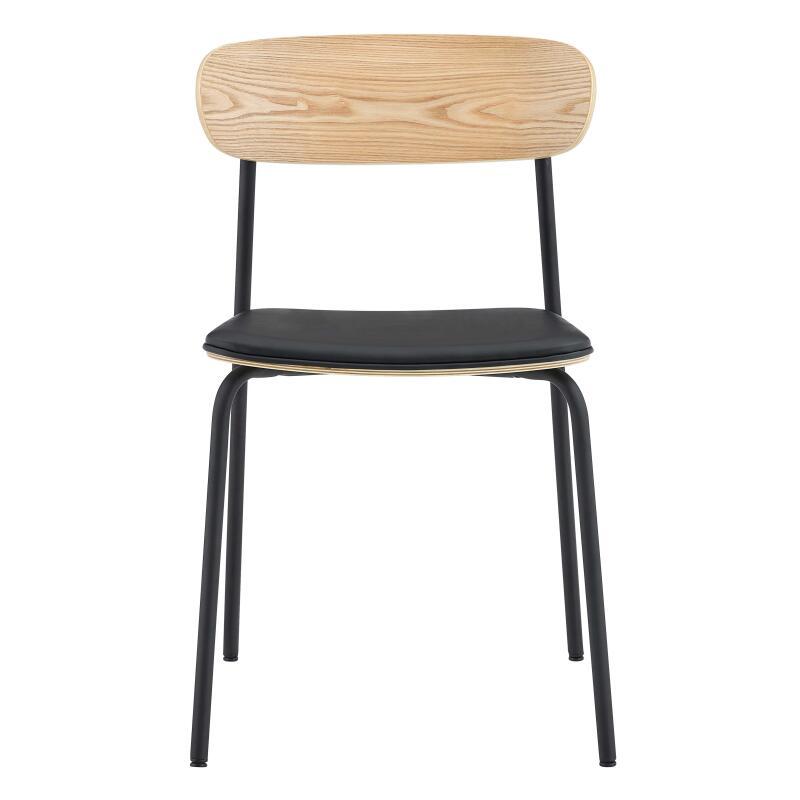 Sedie similpelle in legno e metallo - Set di 2 (4/7)