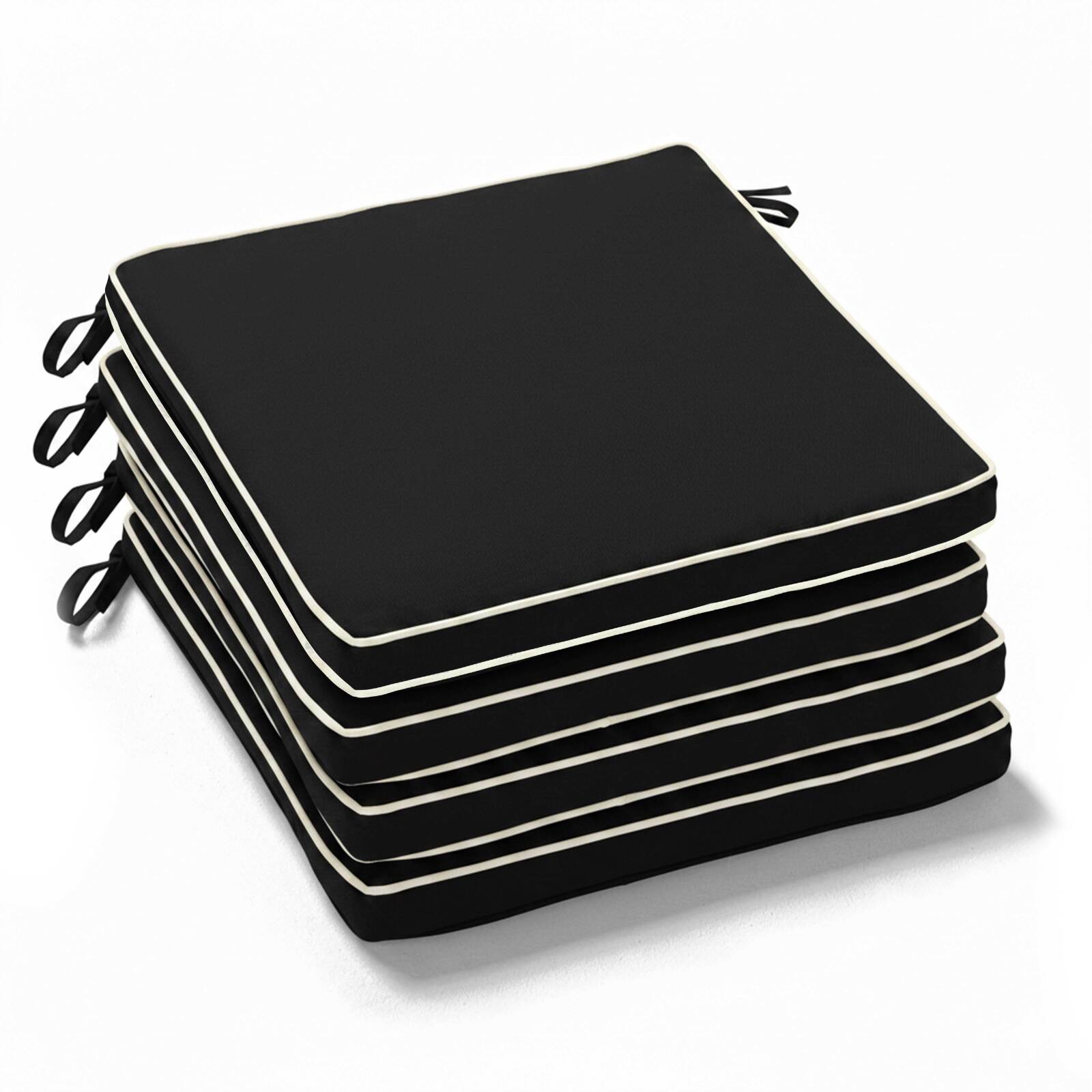 Set di 4 cuscini per sedia da esterno semplici 40 x 40 cm