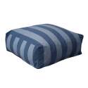 Divano modulare da esterno a righe 4 posti con 3 poltrone e 1 pouf