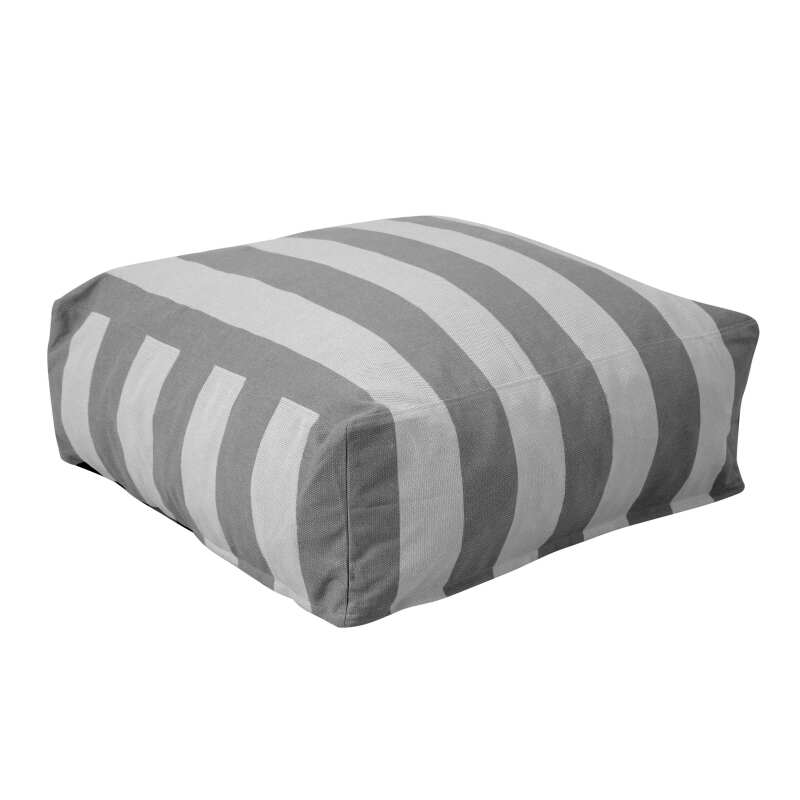 Divano modulare da esterno a righe 4 posti con 3 poltrone e 1 pouf (5/6)