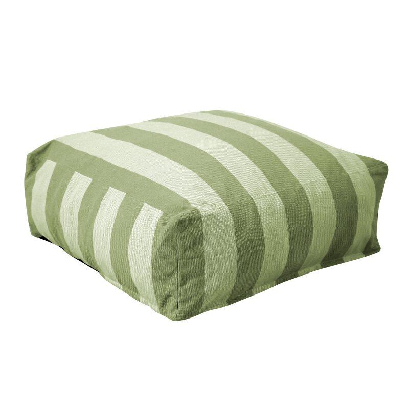Divano modulare da esterno a righe 4 posti con 3 poltrone e 1 pouf (5/6)