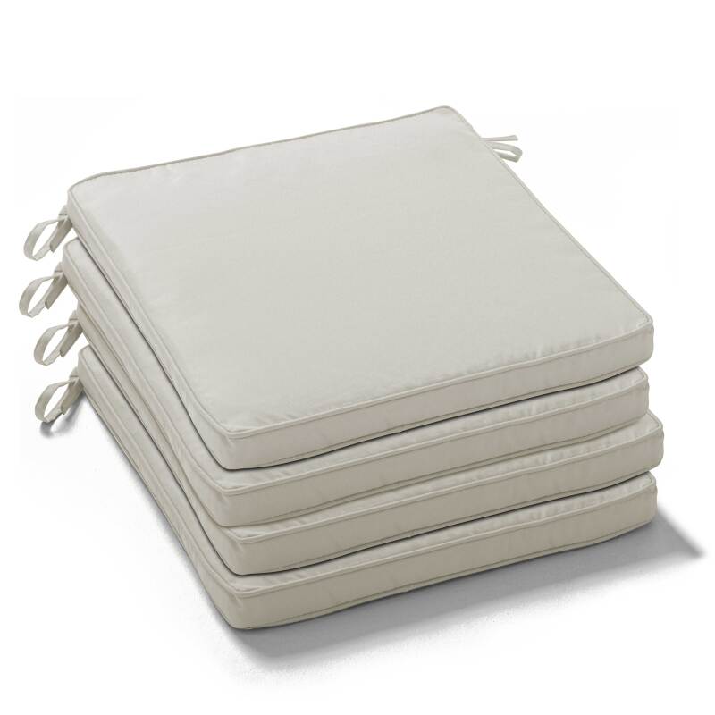 Set di 4 cuscini per sedia da esterno semplici 40 x 40 cm