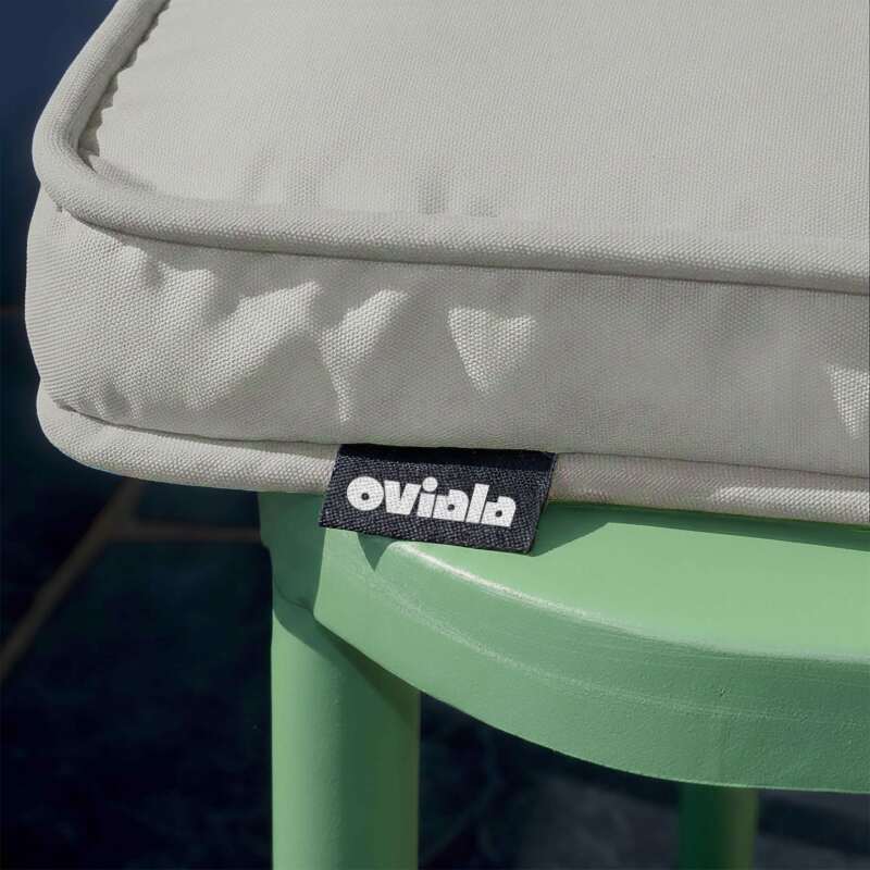 Set di 4 cuscini per sedia da esterno semplici 40 x 40 cm (5/6)