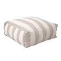 Divano modulare da esterno a righe 4 posti con 3 poltrone e 1 pouf