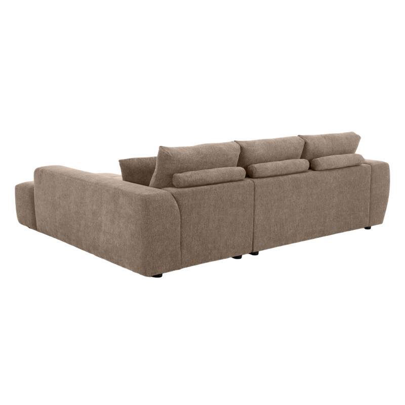 Divano angolare 3 posti in tessutocon chaise longue destra e cuscini (2/8)