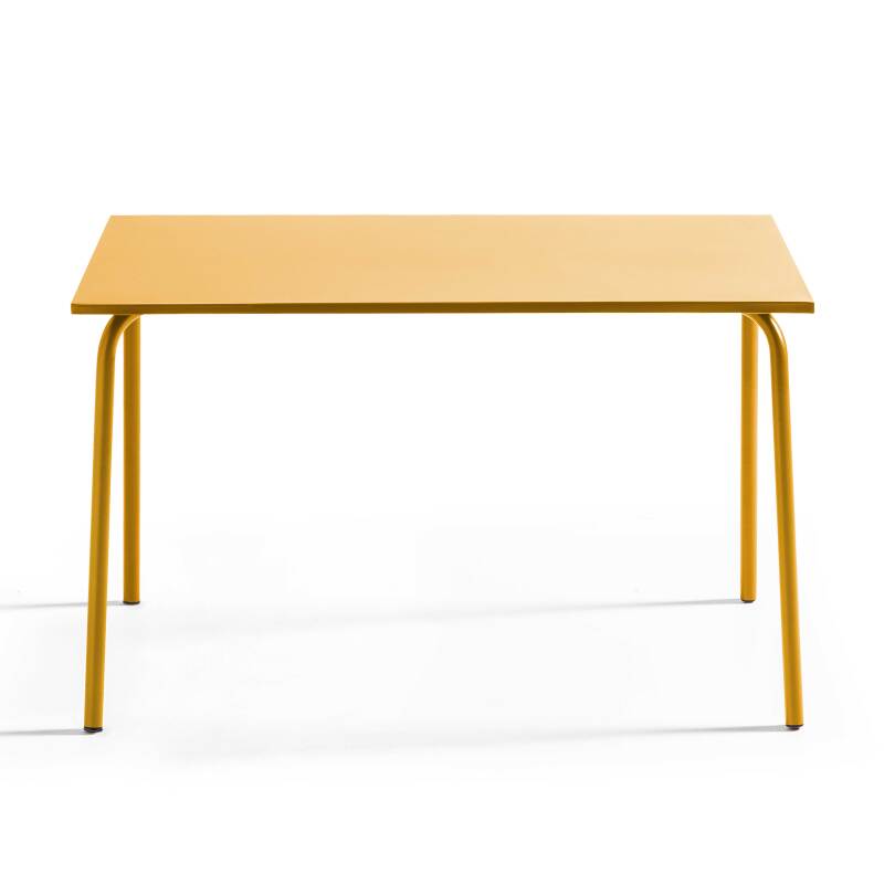 Tavolo da giardino (120 x 70 x 72 cm) in acciaio verniciato a polvere (4/7)