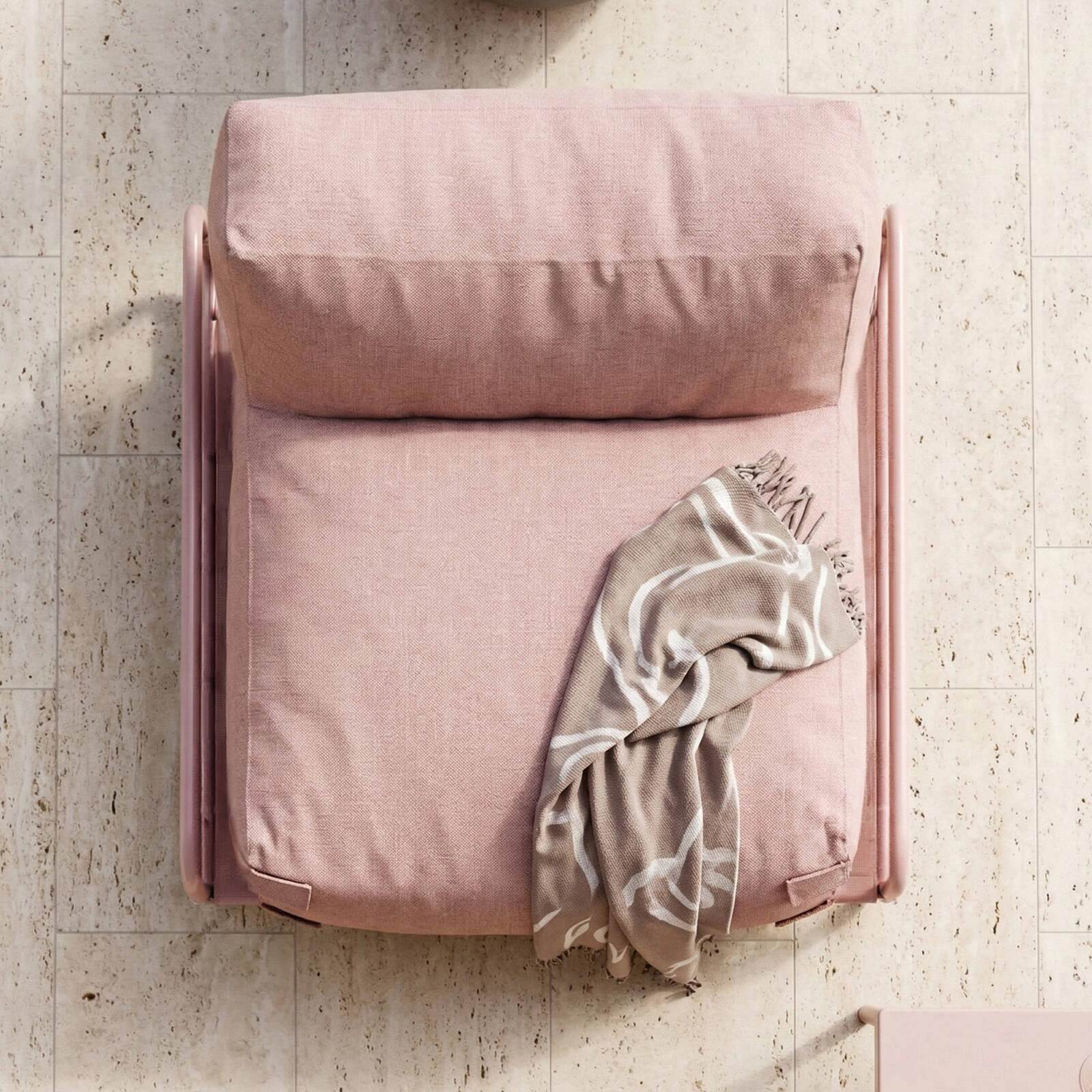 Poltrona per divano modulare da esterno con struttura