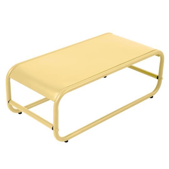 Tavolino piccolo da esterno rettangolare in metallo 85x40x30 cm | Oviala