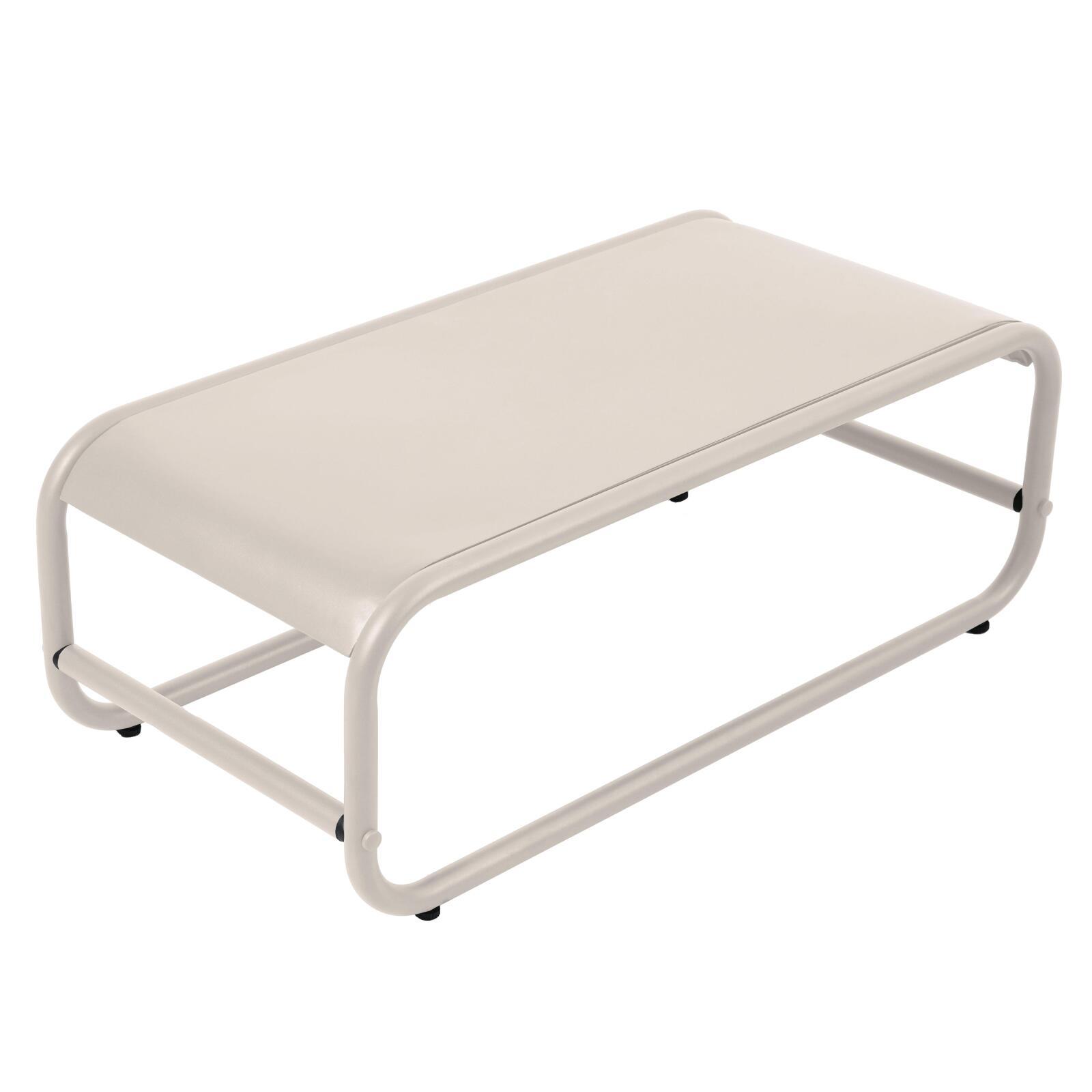 Tavolino piccolo da esterno rettangolare in metallo 85x40x30 cm