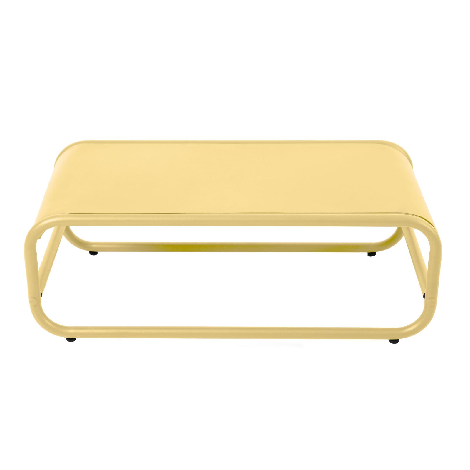 Tavolino piccolo da esterno rettangolare in metallo 85x40x30 cm