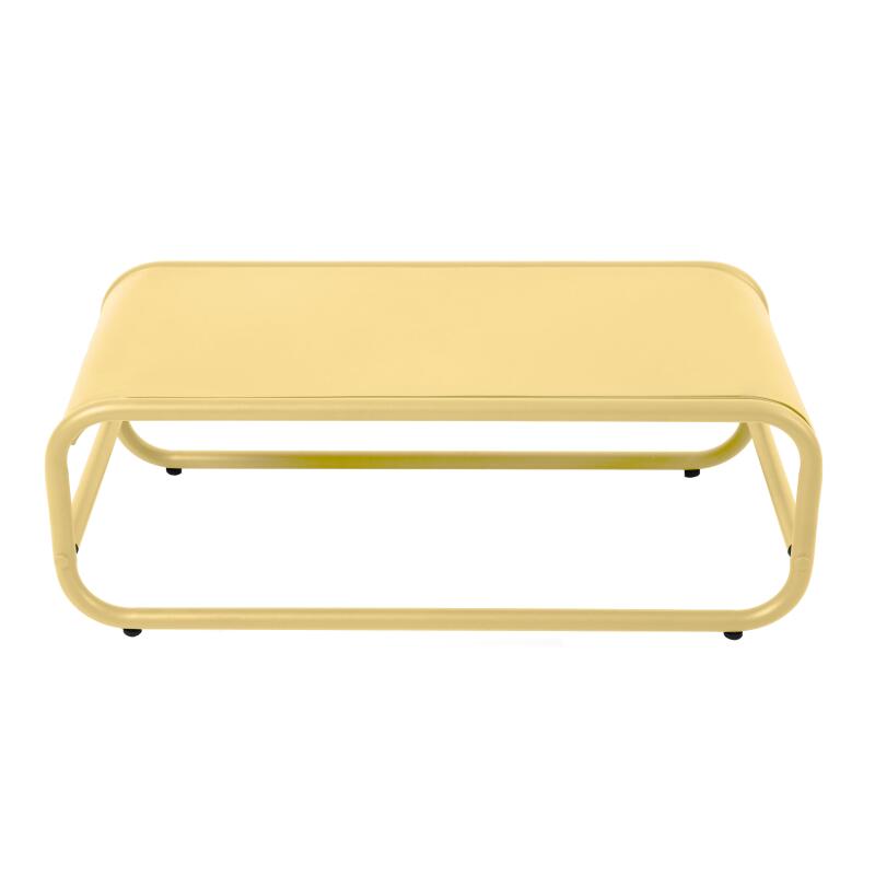 Tavolino piccolo da esterno rettangolare in metallo 85x40x30 cm (4/7)