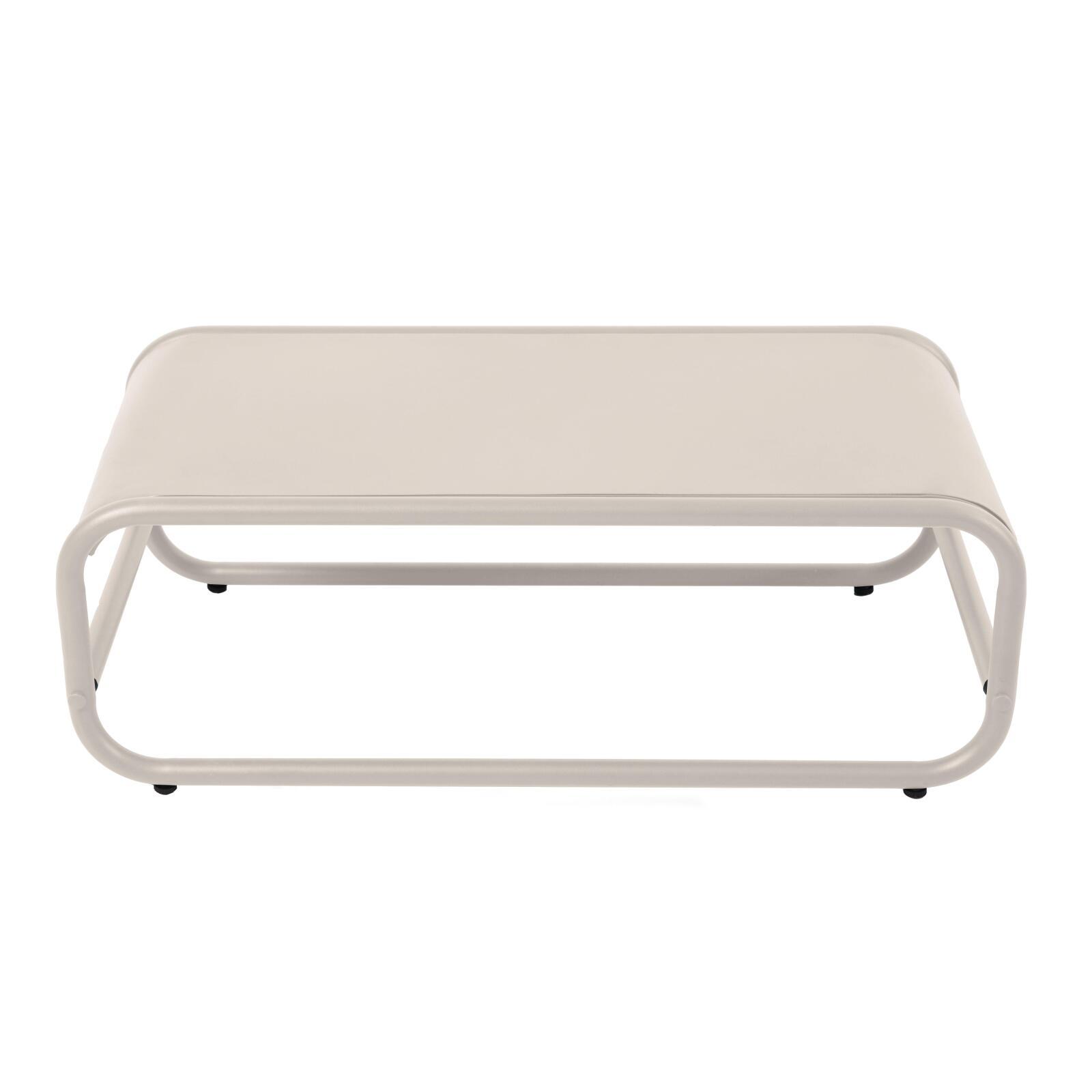 Tavolino piccolo da esterno rettangolare in metallo 85x40x30 cm