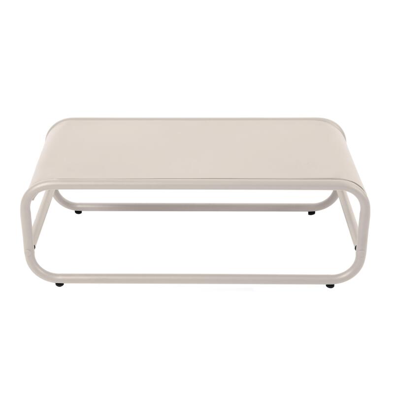 Tavolino piccolo da esterno rettangolare in metallo 85x40x30 cm (4/7)