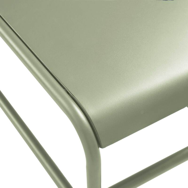 Tavolino piccolo da esterno rettangolare in metallo 85x40x30 cm (6/7)