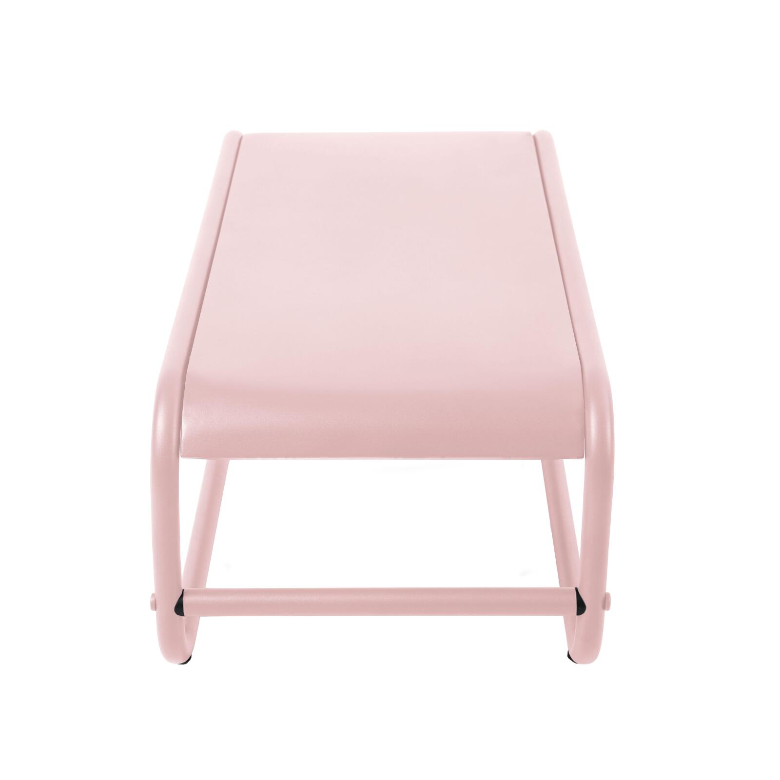 Tavolino piccolo da esterno rettangolare in metallo 85x40x30 cm