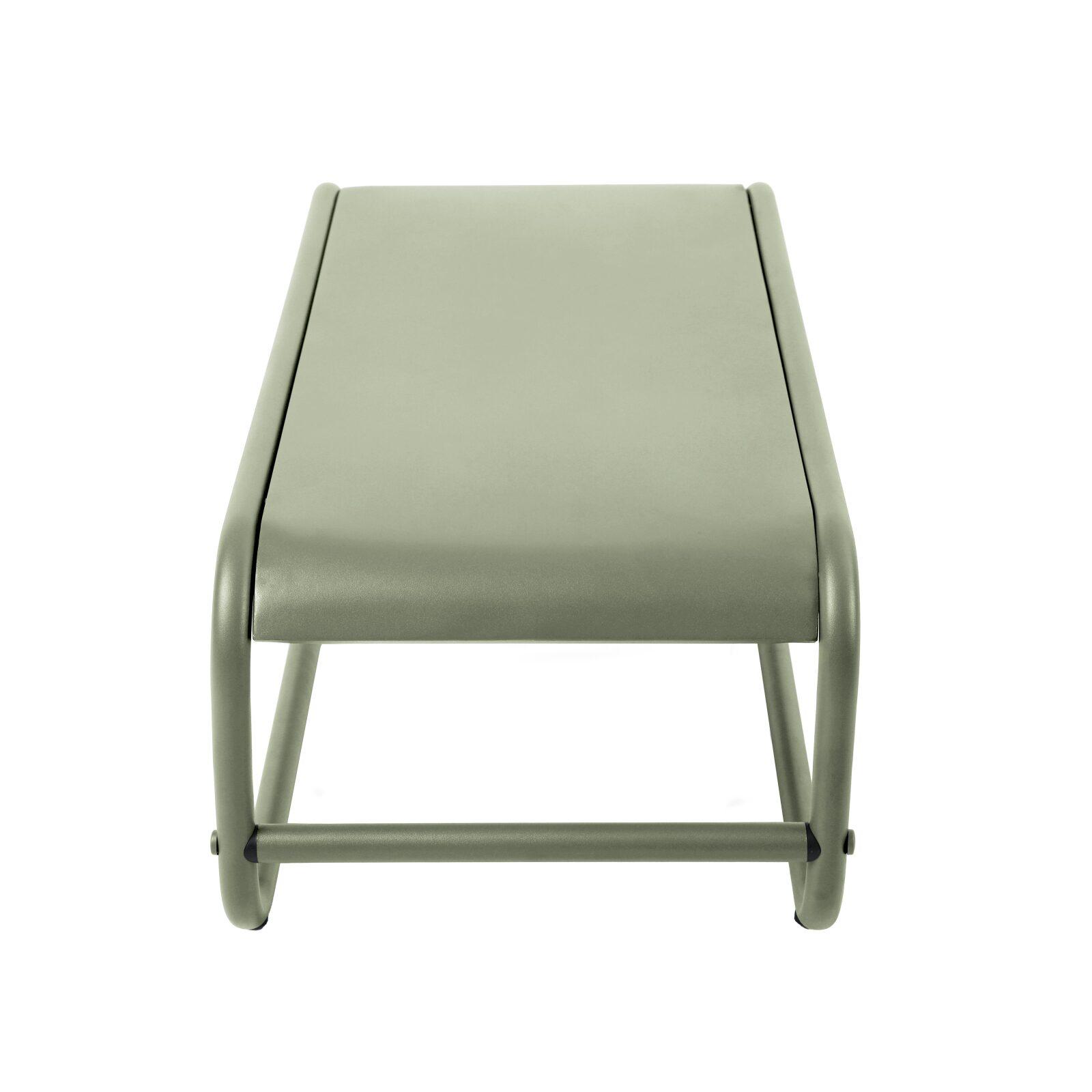 Tavolino piccolo da esterno rettangolare in metallo 85x40x30 cm