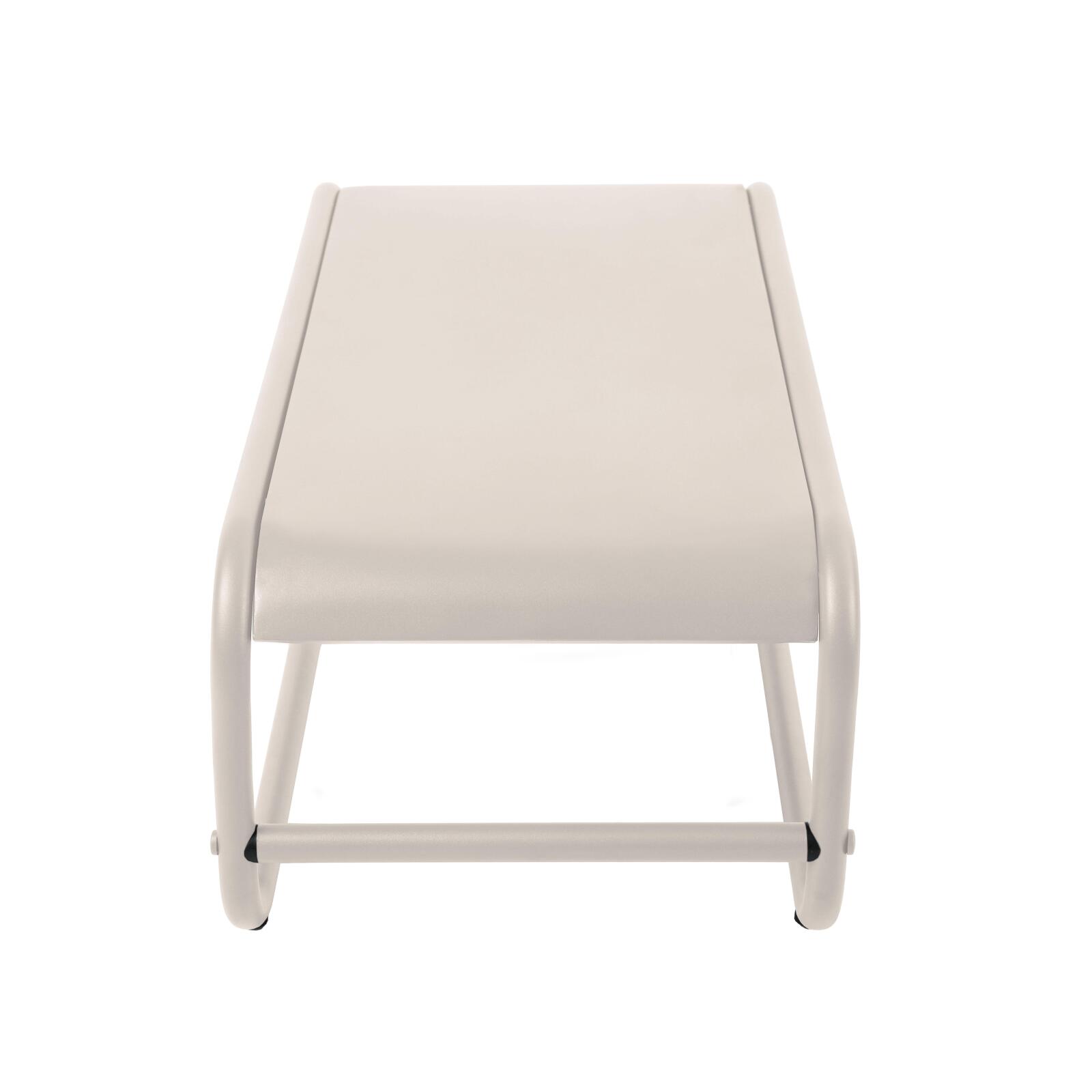 Tavolino piccolo da esterno rettangolare in metallo 85x40x30 cm