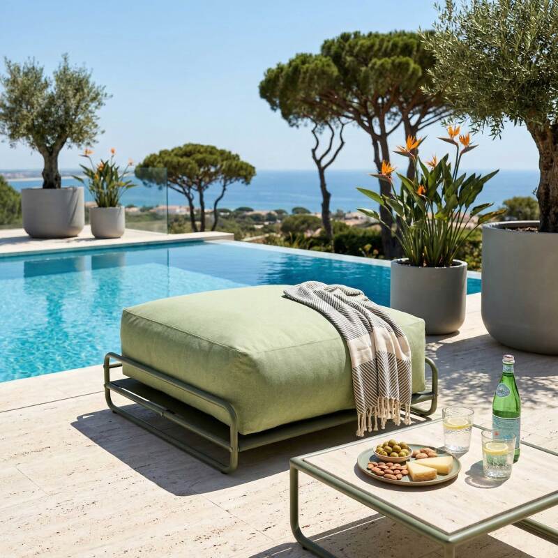 Struttura per poltrona e pouf da divano modulare da esterno MIXI (4/5)