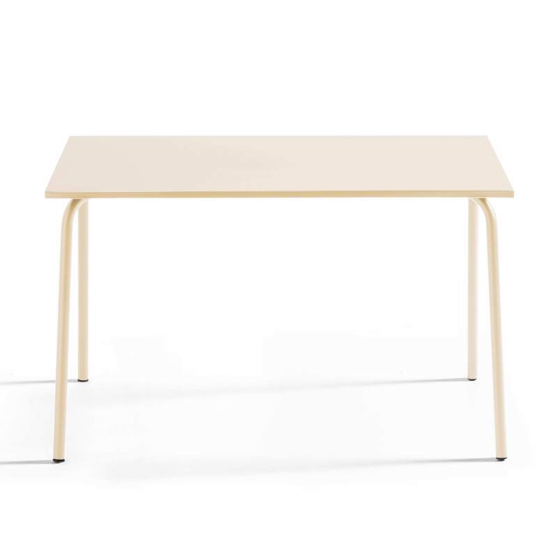 Tavolo da giardino (120 x 70 x 72 cm) in acciaio verniciato a polvere (2/6)