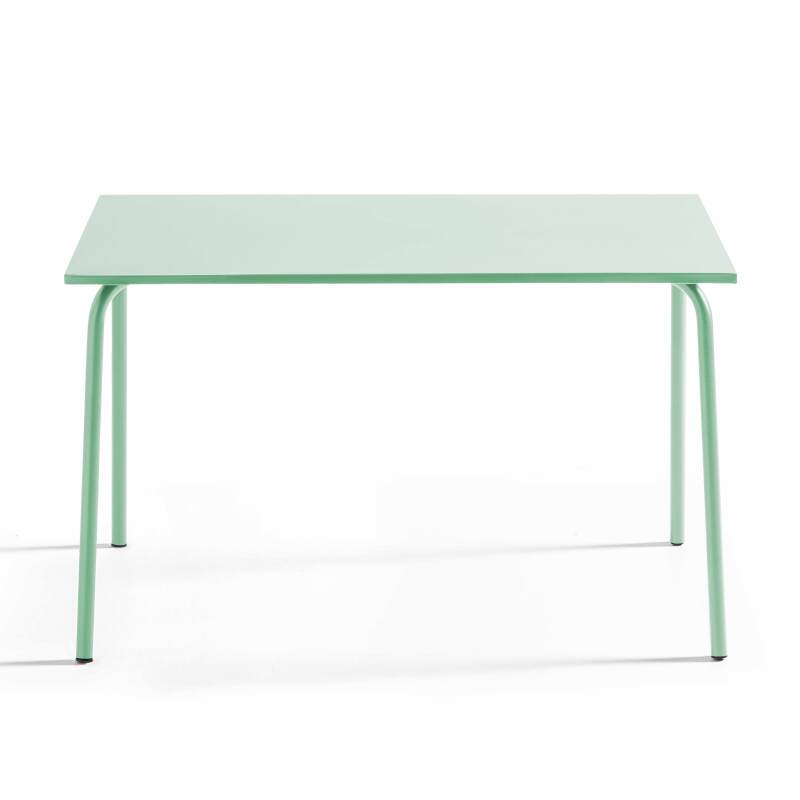 Tavolo da giardino (120 x 70 x 72 cm) in acciaio verniciato a polvere (2/6)