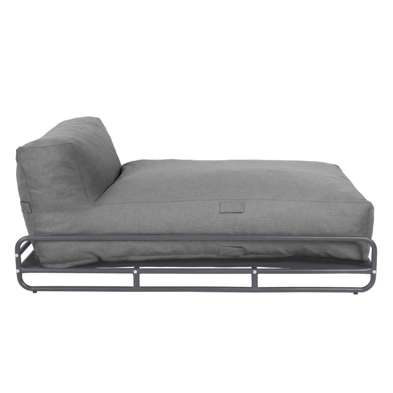 Chaise longue per divano modulare da esterno con struttura (5/7)