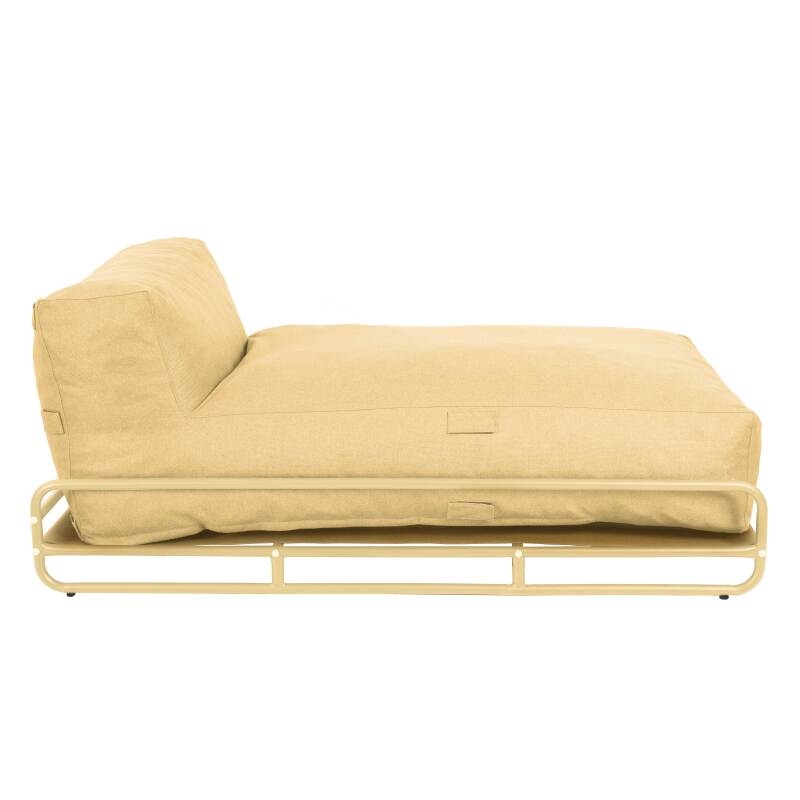Chaise longue per divano modulare da esterno con struttura (4/6)