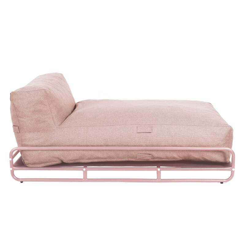 Chaise longue per divano modulare da esterno con struttura (4/6)