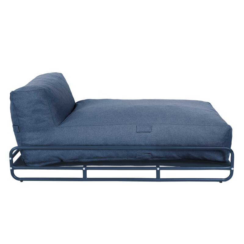 Chaise longue per divano modulare da esterno con struttura (4/6)
