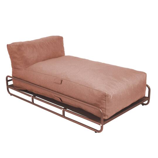 Chaise longue per divano modulare da esterno con struttura