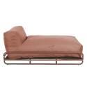Chaise longue per divano modulare da esterno con struttura